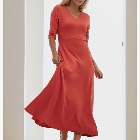 NWT Maxi Dress for Women Casual Loose Beach Dresses with Pockets Size S - Picture 4 of 10